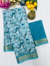 MG 420 Linen Daily Wear Printed Non Catalog Sarees Wholesale Price In Surat